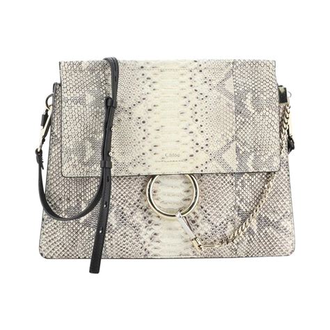 chloe faye bag the real real|Chloé Python.